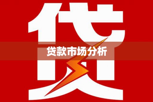 阳山贷款市场分析