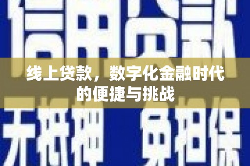 阳山线上贷款，数字化金融时代的便捷与挑战