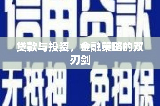 阳山贷款与投资，金融策略的双刃剑