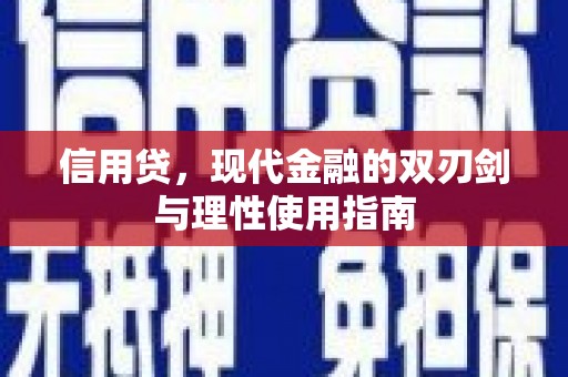 阳山信用贷，现代金融的双刃剑与理性使用指南