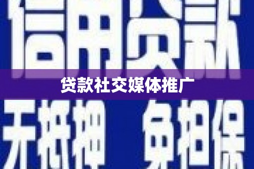 阳山贷款社交媒体推广