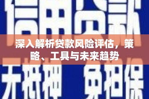 阳山深入解析贷款风险评估，策略、工具与未来趋势