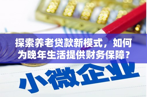 阳山探索养老贷款新模式，如何为晚年生活提供财务保障？