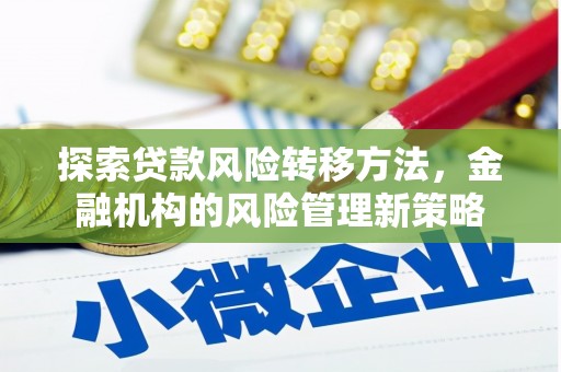 阳山探索贷款风险转移方法，金融机构的风险管理新策略