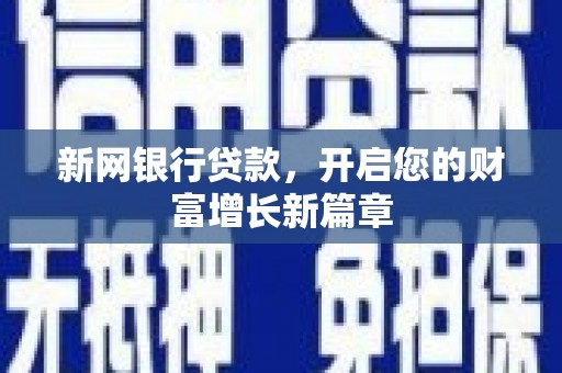 阳山新网银行贷款，开启您的财富增长新篇章