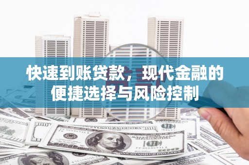 阳山快速到账贷款，现代金融的便捷选择与风险控制