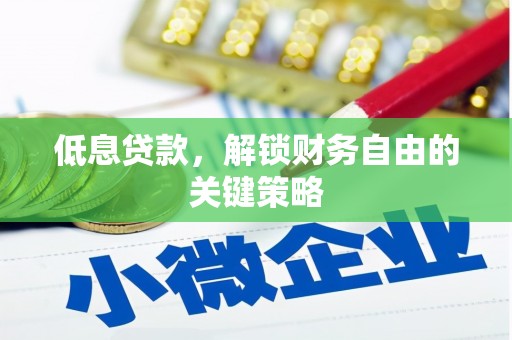 阳山低息贷款，解锁财务自由的关键策略