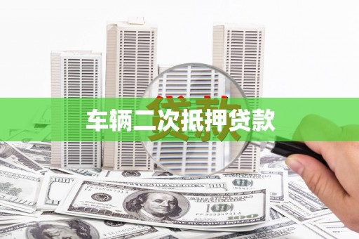 阳山车辆二次抵押贷款