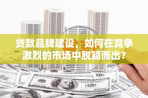 阳山贷款品牌建设，如何在竞争激烈的市场中脱颖而出？