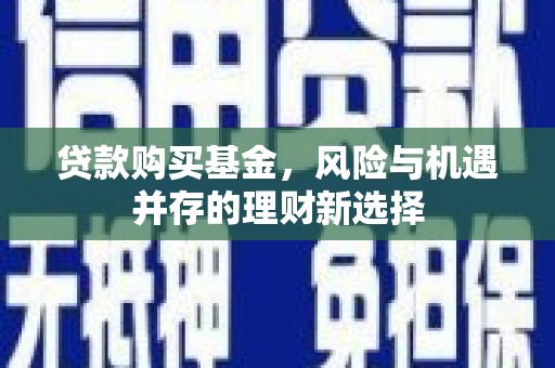 阳山贷款购买基金，风险与机遇并存的理财新选择