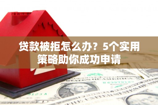 阳山贷款被拒怎么办？5个实用策略助你成功申请