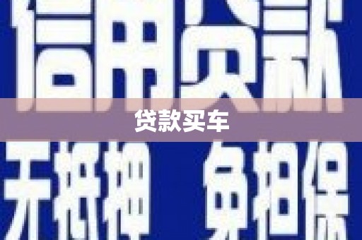 阳山贷款买车