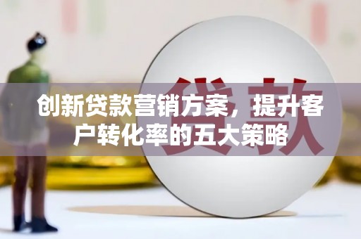 阳山创新贷款营销方案，提升客户转化率的五大策略