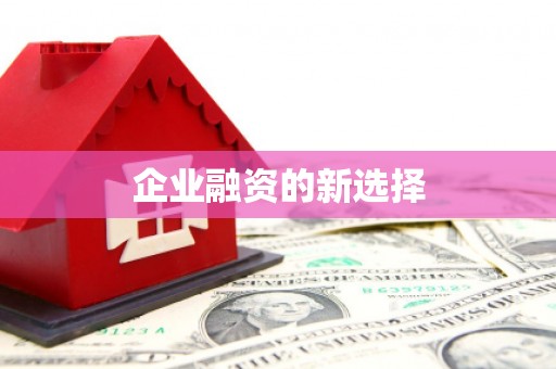 阳山企业融资的新选择