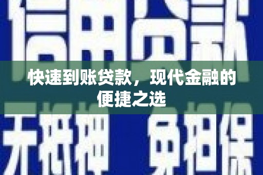 阳山快速到账贷款，现代金融的便捷之选