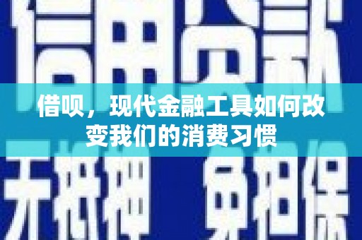 阳山借呗，现代金融工具如何改变我们的消费习惯