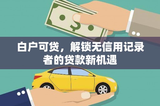阳山白户可贷，解锁无信用记录者的贷款新机遇