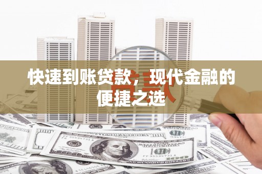 阳山快速到账贷款，现代金融的便捷之选