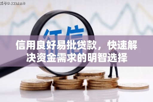 阳山信用良好易批贷款，快速解决资金需求的明智选择