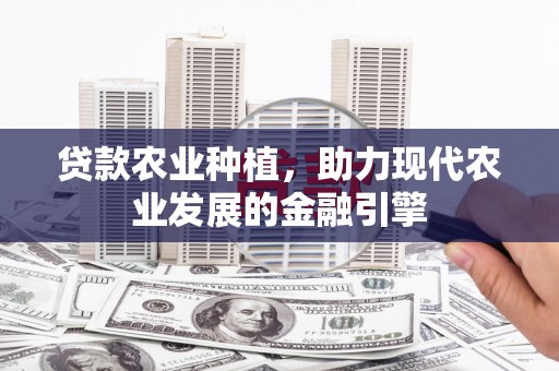 阳山贷款农业种植，助力现代农业发展的金融引擎