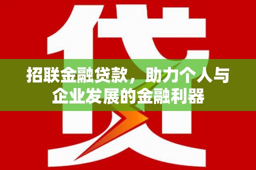 阳山招联金融贷款，助力个人与企业发展的金融利器