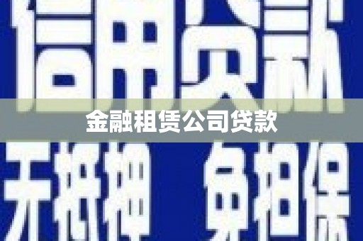 阳山金融租赁公司贷款