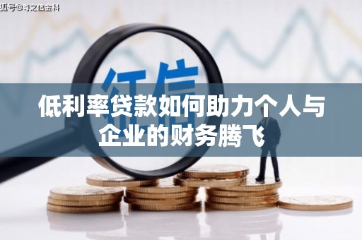 阳山低利率贷款如何助力个人与企业的财务腾飞