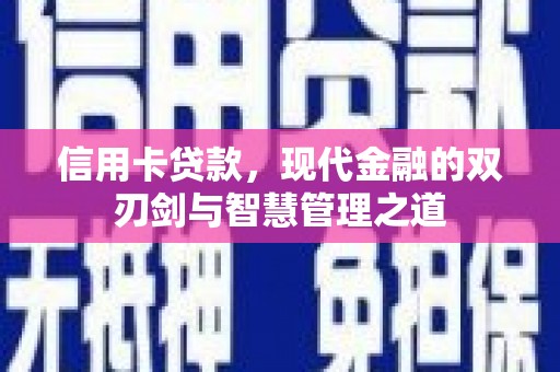 阳山信用卡贷款，现代金融的双刃剑与智慧管理之道