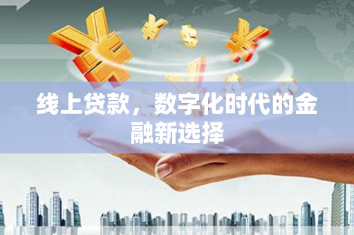 阳山线上贷款，数字化时代的金融新选择