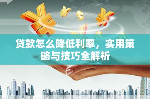 阳山贷款怎么降低利率，实用策略与技巧全解析