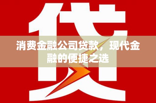 阳山消费金融公司贷款，现代金融的便捷之选