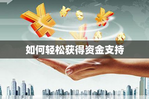 阳山如何轻松获得资金支持