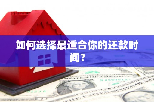 阳山如何选择最适合你的还款时间？