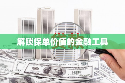 阳山解锁保单价值的金融工具